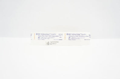 BD 328447 SafetyGlide U-100Insulin Syringe 1/2mL x 31G x 15/64inch TW